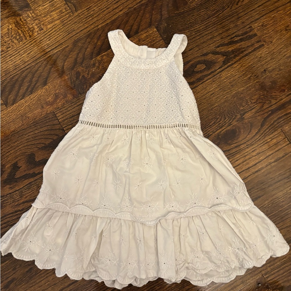 Vineyard Vines Cream Lace Kids Dress